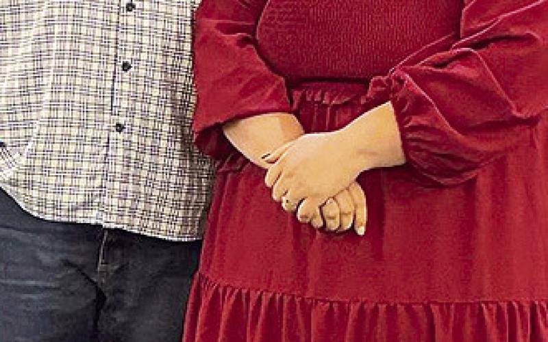 Old Bethel members sang Happy Anniversary to Taran and Mackenzie Smith Sunday.