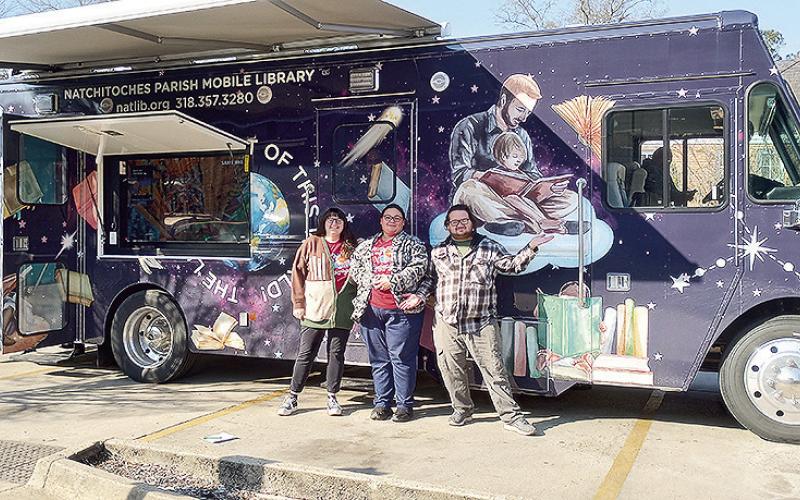 Library employees Brandi Giering, DeeAnndra Sanders and Jordan Bevill completed operational training for the new Schoolmobile upon its delivery after being in production for almost 2 years.