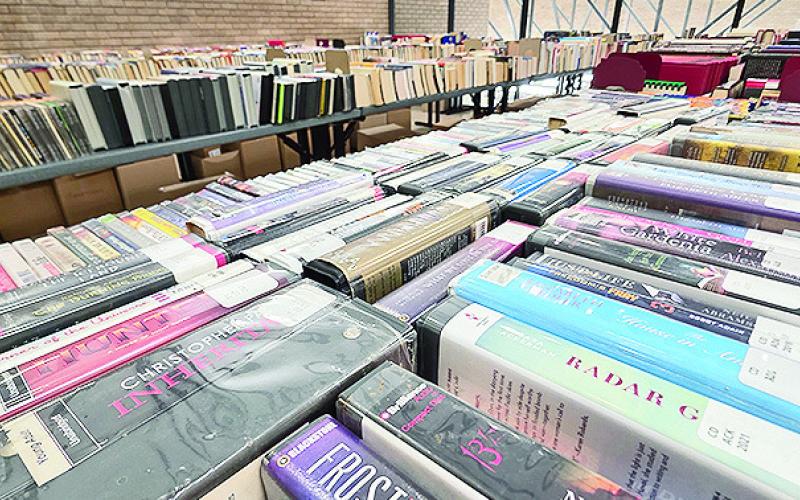 Thousands of items will be available for purchase at the Friends Mini Book Sale, with new items put out daily as space allows. Visit early and visit often to hunt for your next read.