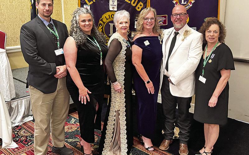 Natchitoches Lions Club Members, from left, Michael Gianonne, Sarah Gianonne, Mimi Stoker, Nicole Woods, Sammy Woods and Michele Waskom attended the annual convention of Multiple District 8. The Gianonnes and Sammy Woods were named Melvin Jones Fellows, Stoker was presented with the International President’s Award, Nicole Woods and Waskom were presented with the International Leadership Award.