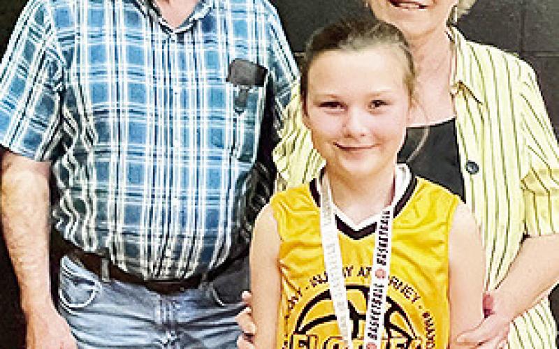 Bro. Roger and Connie Matkin enjoyed watching their granddaughter, Kenna Leigh Matkin, play basketball with her Florien Blackcat team through February. Their daughter-in-law, Kresha Matkin was their coach.