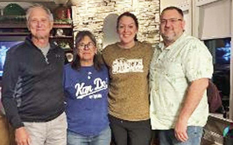 Bob and Melissa Wallingford and Mandi and Bubba Jack Mills while the Wallingford's were visiting the camp.