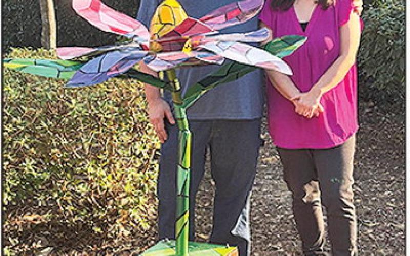 The Natchitoches in Bloom sculpture, Magnolia, was unveiled in the Susan Harling Robinson Memorial Park. Hanna Fulton created the art that was fabricated by NSU Professor of Art Corbin Covher. Fulton is associate professor of design at Louisiana Christian University.