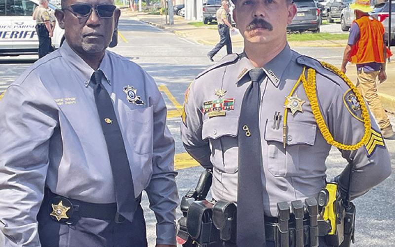 From left are Chief Dep. Darrell Winder and Det. Sgt. Cody Oliff.