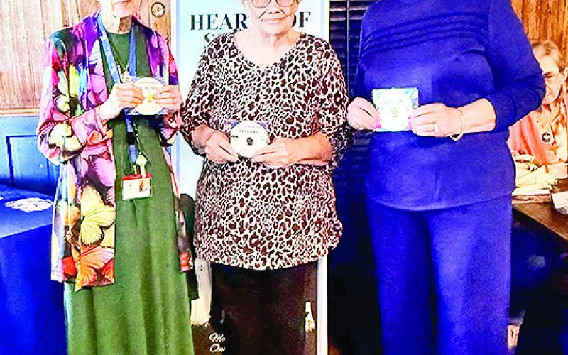10 years of service milestone, Gilen Norwood, Rita Farmer, Susie Winston