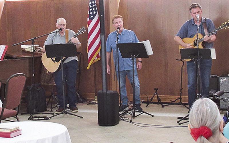 The Amazing Rhythm Disciples Band provided the entertainment with a program of oldtime Gospel songs and some lively “mash-up” songs that the band creates by combining hymns and secular works. Band members included Henry Reggans, Johnny Dunn, Rodney Harrington, John Richmond, and Keith Shirley.