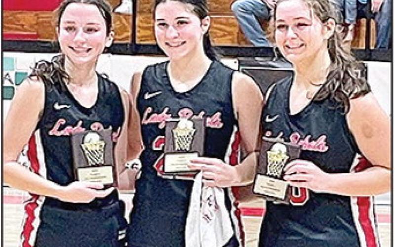 Kudos to Lady Rebels #1 Mary Claire Jones, #22 Hanna Catherine Huddleston and # 50 Julia Grace Riggs who were named to the Class A All -tournament team.