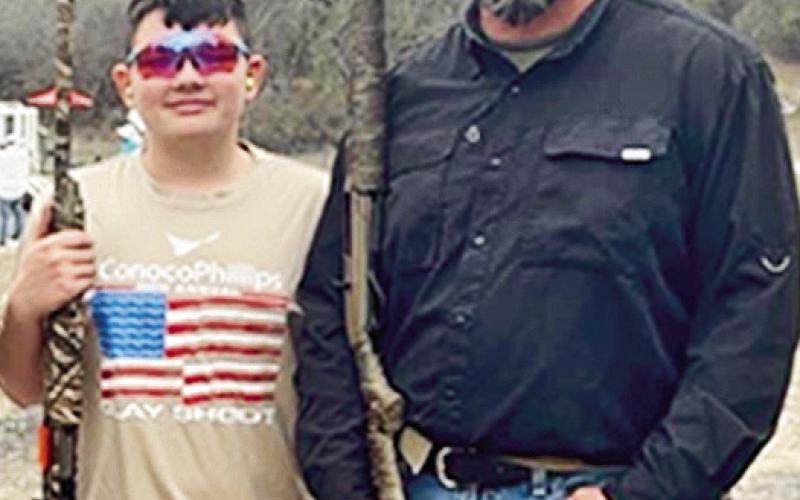 Brad Matkin, at right, and his son, Raegan Matkin enjoyed competing in a recent shooting event hosted by Conoco Phillips in San Antonio, Texas where they each delivered an exceptional performance among 800 participants.