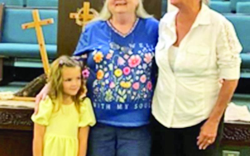 Old Bethel members sang happy birthday to Macie Smith, Lanell Settle and Pam Womack this past Sunday.