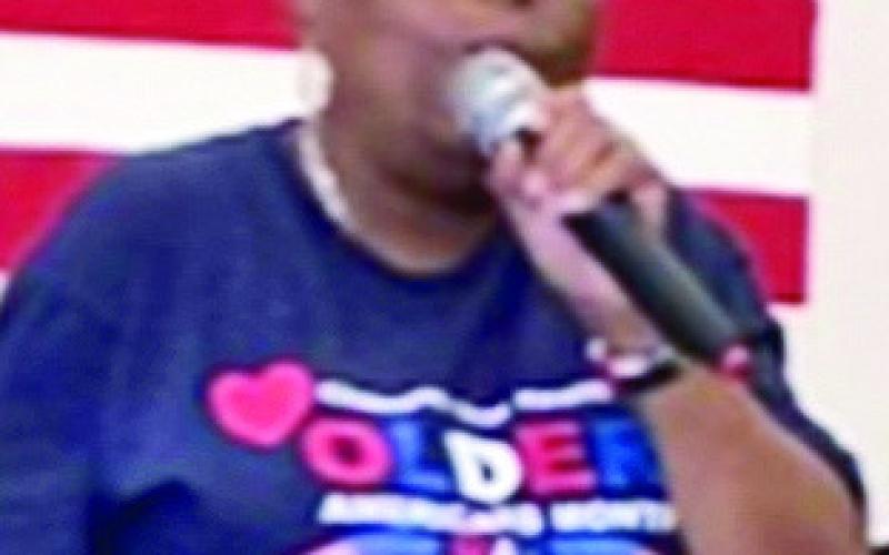 Linda Taylor sang “This Little Light of Mine” at the Natchitoches Council on Aging.