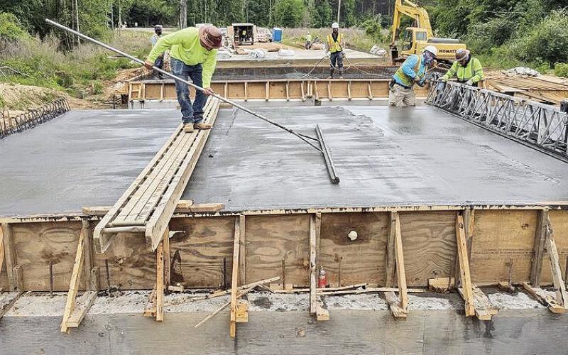LA 507 bridge replacement near Womack, Red River Parish.