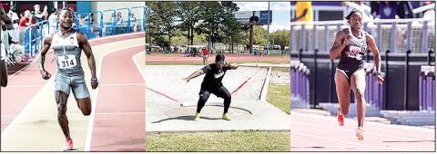 Northwestern State’s trio Kalen Beavers, La’Darion Dudley and Sileena Farrell took home Southland Conference weekly honors after impressive meets to begin the outdoor season at the Louisiana Classics.