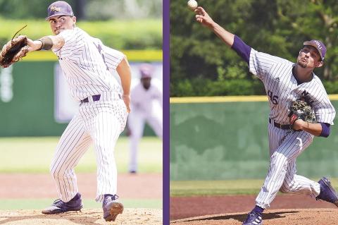 Pictured from left are Johnathan Harmon and Alex Makarewich.