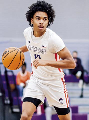 Freshman Justin Redmond tallied a career-high 13 points at Lamar. Photo by Chris Reich/NSU Photographic Services