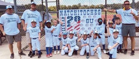 6U Natchitoches boys qualified for the USSSA Rec All Star World Series taking place July 9-14 in Baton Rouge. The team is currently ranked #4 in the state and #13 in the nation. Players are Walker Lewis, Robert Hamilton, Kason Stephens, Sutton Chestovich, Silas McGrath, Taylor Starnes, Corbin Miller, Messiah Calvin, Meyer Davis, Asher Boyd and Jase Laughlin. Coaches are Vance Starnes, Devin Lewis and Caleb Boyd.