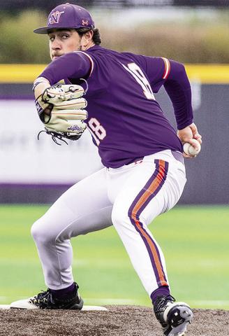 Austin Anderson and Northwestern State finished a three-game sweep of UIW on Sunday. Photo by Chris Reich/NSU Photographic Services