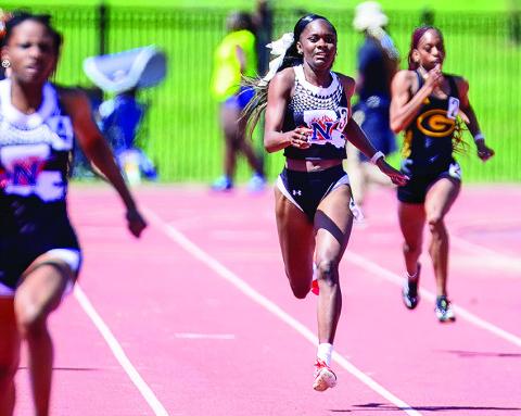 Northwestern State’s relay teams ran strong on the second day of the Michael Johnson Invitational. Photo by Chris Reich, NSU Photographic Services