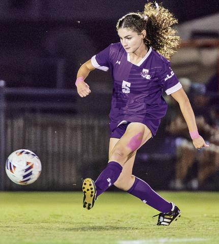 Caroline Hilliard was a freshman in 2021 when Northwestern State last won the regular season title. She has a chance to lead the team to another Southland Conference championship as a senior when the Demons travel to Stephen F. Austin. Photo by Chris Reich, NSU Photographic Services