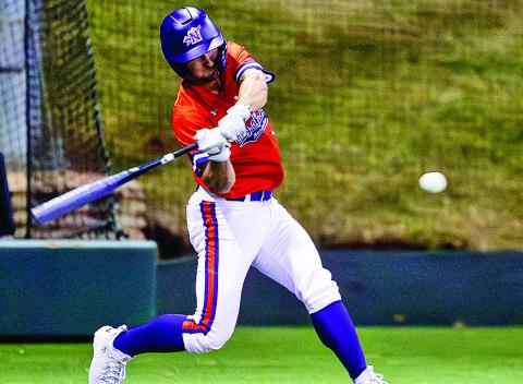 Reese Lipoma tied a career high with four hits in Northwestern State’s 18-1 win against LeTourneau on Tuesday night. Photo by Chris Reich/NSU Photographic Services