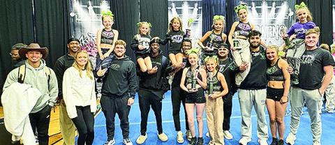 Natchitoches Flipping Athletics competed at the Stunting Is a Habit competition in Dallas. Everleigh Raggio and Andrew Dreher 2nd; Milleigh Aton and Ridic Meraz 3rd; Rhynn Lacombe and Aaron Dotson 1st; Aubree Walker and Aaron Dotson 2nd; Madelyn Wilkerson and Hunter Thomas 4th; Kaislyn Stepp and Traven Matthews 3rd; Thea Foshee and Emerson Rodrigue 2nd; and Nora Pinder and Emerson Rodrigue 3rd. NFA is owned and directed by Coach Micah Murchison.