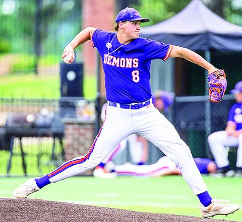Trent Hillen did not allow an earned run in sixplus innings of Saturday’s win against Lamar. Photo by Chris Reich/NSU Photographic Services