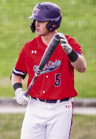 Clay Jung had a three-run home run in Wednesday’s loss at Tulane. Photo by Chris Reich/NSU Photographic Services