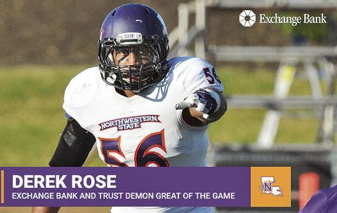 Rose named first 2025 Exchange Bank and Trust Demon Great of the Game