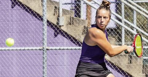 Sofi Garcia, junior, leads Lady Demons into Lamar ahead of Joy Pyburn Invitational. Photo by Chris Reich, NSU Photographic Services