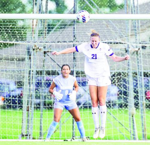 Jessica Spitzer scored her first goal of the season, which gave Northwestern State a 1-0 lead late, but ULL scored in the 89th minute to tie the game and salvage a draw. Photo by Chris Reich, NSU Photographic Services