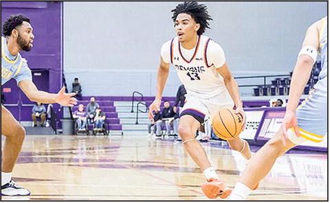 Justin Redmond (pictured) scores a career-high 17 points as the Northwestern State men’s basketball team’s late rally pushes them past Southeastern to pick up their first conference win of the season on Sunday, 76-68. Photo by Chris Reich, NSU Photographic Services