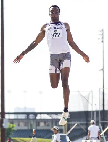 Freshman Roy Morris is making his first trip to nationals, as he competes Wednesday evening on the campus of Oregon. He is the first of two Northwestern State athletes to compete in the 2025 nationals, joining women’s sprinter Maygan Shaw. Photo by Southland Conference.