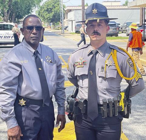 From left are Chief Dep. Darrell Winder and Det. Sgt. Cody Oliff.