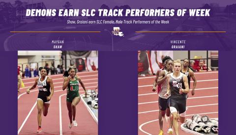 Shaw, Graiani earn SLC weekly awards