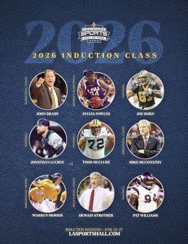 Louisiana Sports Hall of Fame announces 2026 induction class 