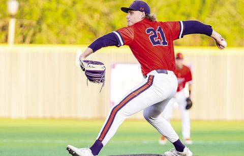 Adam Alexis tossed three perfect innings of relief against ULM on Wednesday night.