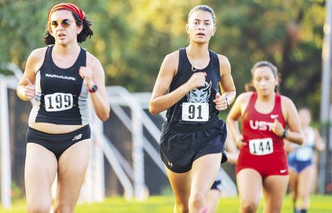 Lalaina Wood (pictured) smashed a personal best in the 5K at McNeese on Saturday, leading Northwestern State at the McNeese Cowboy Stampede. Photo by Christopher Richard