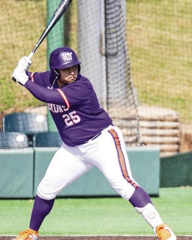 Braden Benton connected on his third home run of the season Tuesday night. Photo by Chris Reich/NSU Photographic Services