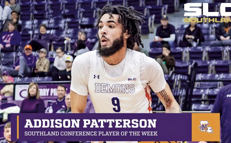 Patterson named Southland Conference Player of the Week