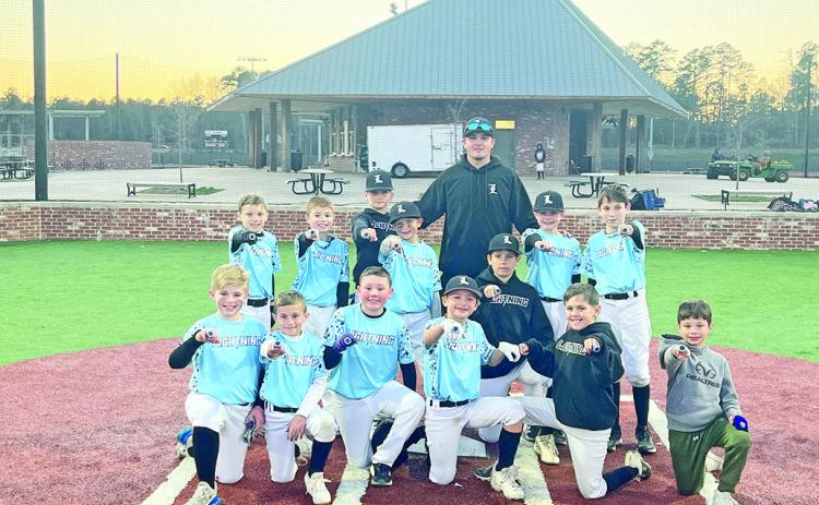 The LA Lightning 10U travel ball team coached by Donovan Ohnoutka won second place in the USSSA February Frost tournament at PARC Natchitoches. There were seven teams entered in the tournament. Pictured from left in front row are Jax Errington, Archer Johnson, Liam Mahloch, Cohen Gandy, Carter Hough, and Noah Patin. In back row are Carson Gentry, Luke Fair, Ryne Williams, Callen Bertrand, Murphy Linebaugh, Ohnoutka, Adam and Gavin Key.