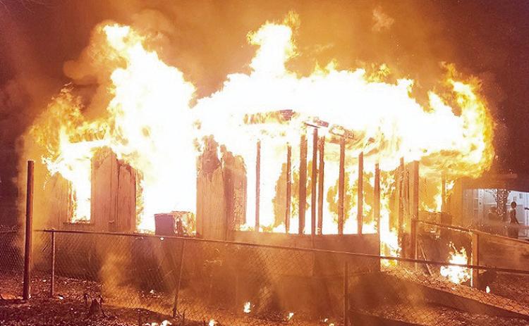 This home on Powell Street was a total loss Jan. 7.