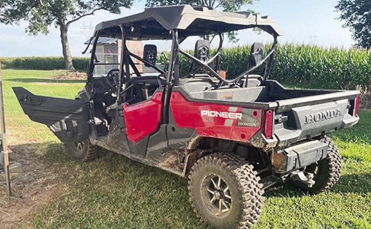 A joint investigation by the Natchitoches Parish Sheriff’s Office and Red River Parish Sheriff’s Office led to the recovery of a stolen Honda Pioneer UTV recently stolen in the Catfish Bend area of Red River Parish according to Sheriff Stuart Wright.The UTV was recovered near the Powhatan area July 1.