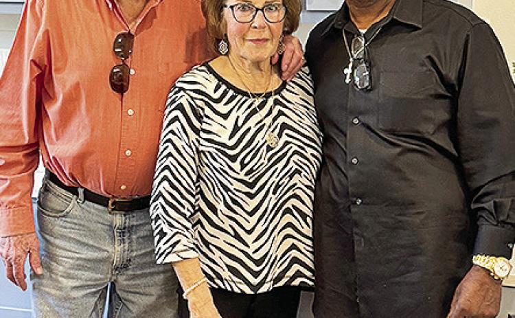 Joe Robinson greeted Jack McCain Jr. and Shirley Dunagan.