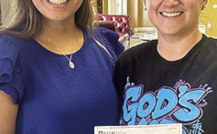 BOM Bank is proud to support The Gate Outreach, a nonprofit dedicated to reconnecting isolated individuals with God and a strong, supportive community. Their mission helps children discover their purpose and realize the full potential God has for them. Pictured from left are BOM’s Syddah Shultz and Megan Sylvia.