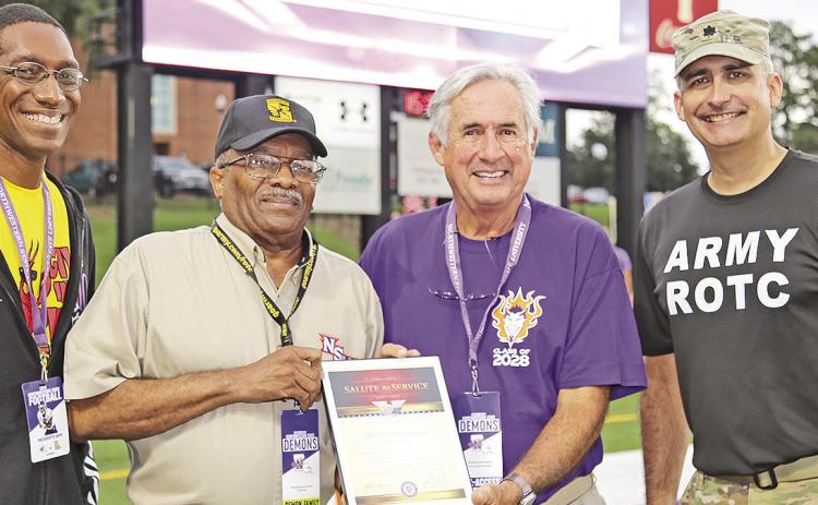Retired Lt Col. honored as guest captain