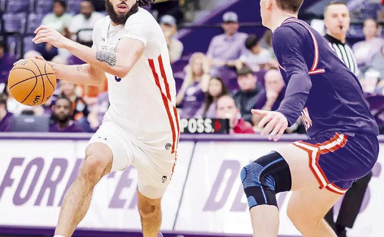 Addison Patterson pours in 26 points as the Demons mount a comeback in the final minutes to stun Houston Christian 61-56 in Natchitoches Saturday night.Photo by Chris Reich, NSU Photographic Services