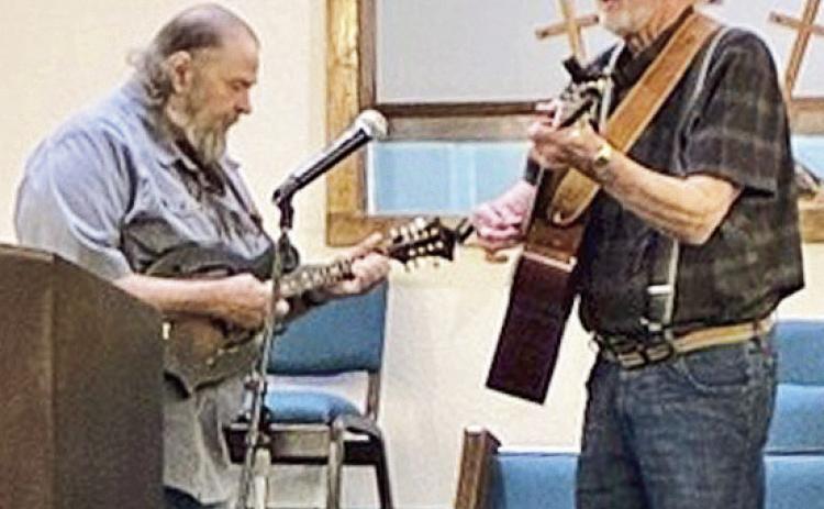 Terry LeMaster and Lee Eddie Self played and sang at Old Bethel’s 178th Homecoming Oct. 5.