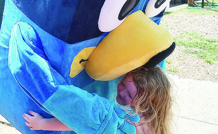 Bluey and characters from children’s favorite stories greeted children with hugs at the inaugural Bubble Fest celebration in Natchitoches.
