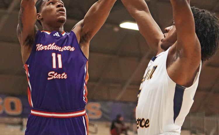 Justin Wilson scored a career-high 29 points on Wednesday at Texas A&amp;M-Commerce, but the Demons fell in a triple overtime affair. Photo by Myrodge McGill, Texas A&amp;M-Commerce