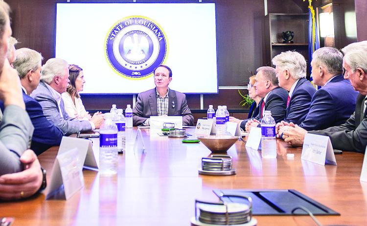 Gov. Landry visits Natchitoches to talk about IP mill closing