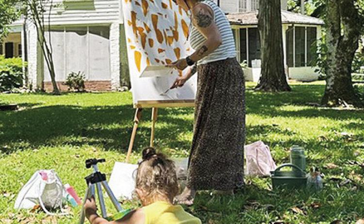 The legacy of historic preservation continues at Melrose Plantation as artist Morgan Lasyone and her daughter Sabrina use the Artist Pass. The Artist Pass is an exclusive offer that allows you to access the grounds anytime during regular hours of operation. It is $75 for an annual pass. With this pass, you'll be able to explore the breathtaking gardens, capture stunning landscapes and unleash your creativity in a peaceful and inspiring environment.